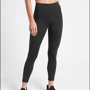 ATHLETA XXS Chaturanga Yoga Running Leggings Tights Black Gray